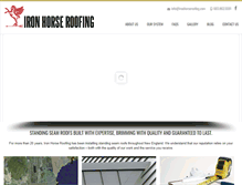 Tablet Screenshot of ironhorseroofing.com